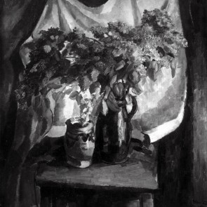 WV-Nr. 0208 (S) | Blumenstillleben vor hellem Tuch