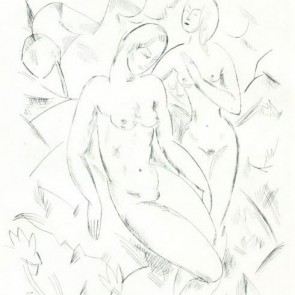 WV-Nr. 0660 (GF) | Zwei weibliche Akte in Landschaft