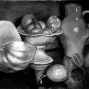 WV-Nr. 0531 (S) | Stillleben mit angeschnittenem Kürbis