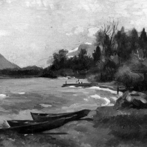 WV-Nr. 0280 (L) | Ruderboote am Chiemseeufer