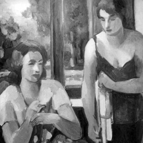 WV-Nr. 0840 (P) | Zwei Frauen am Fenster