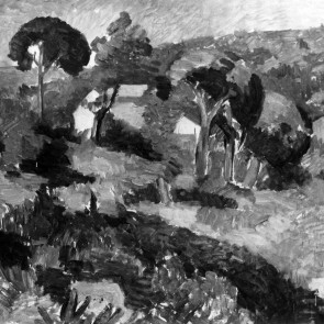 WV-Nr. 0802 (L) | Südfranzösische Landschaft mit Häusern