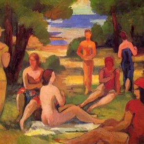 WV-Nr. 0471 (F) | Gruppe in südlicher Landschaft 