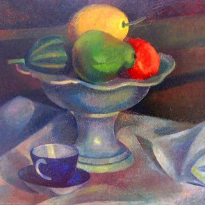 WV-Nr. 0733 (S) | Stillleben mit Fruchtschale und Tasse