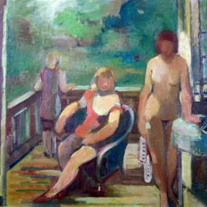 WV-Nr. 0878 (F) | Drei Frauen auf dem Balkon