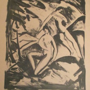 WV-Nr. 0755 (GF) | Landschaft mit zwei Frauenakten