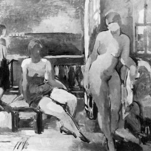 WV-Nr. 0095 (F) | Balkon am Meer / Figürliche Komposition