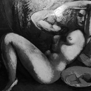 WV-Nr. 0721 (P) | Großer liegender Akt mit Schale