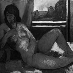 WV-Nr. 0399 (F) | Liegender Akt vor rotem Vorhang