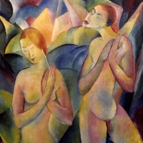 Liebespaar in Landschaft