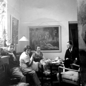 Rose Kraus mit Sohn sowie Annemarie und Carl Gunschmann