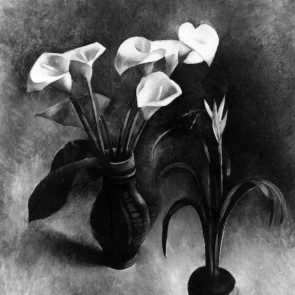 WV-Nr. 0797 (S) | Krug mit Kallas und blühender Topfpflanze