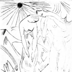 WV-Nr. 0071 (GF) | Figuren in sommerlicher Landschaft