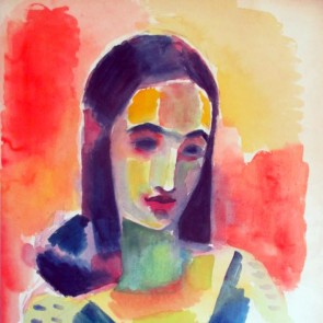 WV-Nr. 0171 (AP) | Mädchen mit schulterlangem Haar