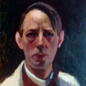 WV-Nr. 0045 (P) | Selbstporträt in weißem Arbeitskittel