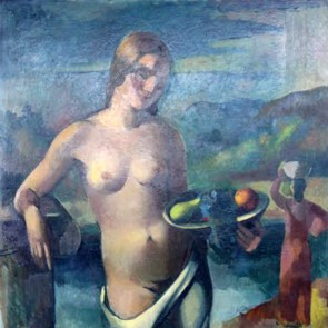 WV-Nr. 0106 (P) | Stehender Akt mit Fruchtschale