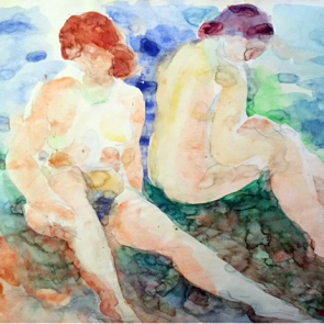 WV-Nr. 0175 (AF) | Zwei Akte am Wasser