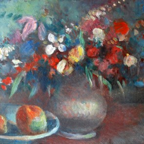 WV-Nr. 0056 (S) | Blumenstillleben mit Äpfeln