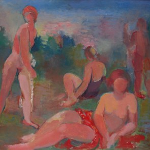 WV-Nr. 0099 (F) | Figürliche Komposition mit liegendem Halbakt