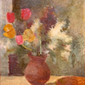 WV-Nr. 0710 (S) | Stillleben mit gefüllter Blumenvase und Schale