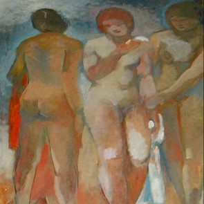 WV-Nr. 0704 (F) | Badende Mädchen am Strand