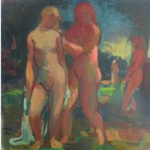 WV-Nr. 0299 (F) | Stehende Akte im Park