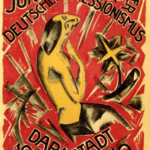 Ausstellungsplakat "Deutscher Expressionismus, Mathildenhöhe Darmstadt 1920"