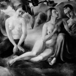 WV-Nr. 0648 (F) | Drei Frauen unter Bäumen