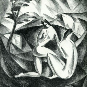 WV-Nr. 0760 (GF) | Figürliche Komposition / Zwei Frauenakte in Landschaft 