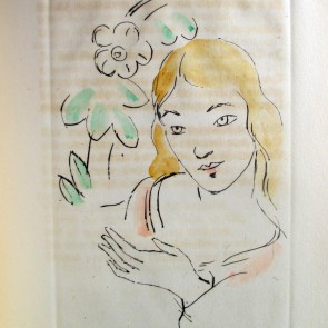 WV-Nr. 0193 (GP) | Mädchen mit Pflanze