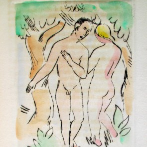 WV-Nr. 0195 (GF) | Paar unter Bäumen