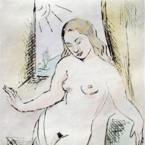 Weiblicher Akt am Fenster