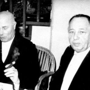 IHK-Präsident Dr. Willi Bernauer und Carl Gunschmann um 1955