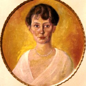 WV-Nr. 0219 (P) | Porträt einer jungen Frau mit Perlenkette