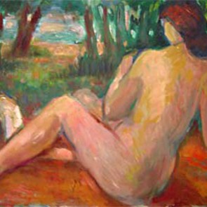 WV-Nr. 0829 (F) | Akt in Landschaft