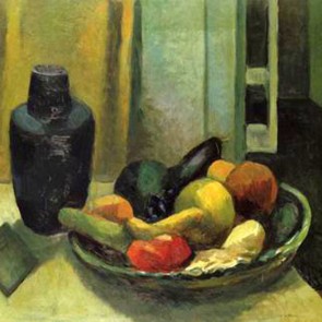 WV-Nr. 0142 (S) | Blauer Krug mit Fruchtschale