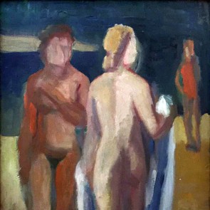 WV-Nr. 0597 | Zwei stehende Akte am Ufer