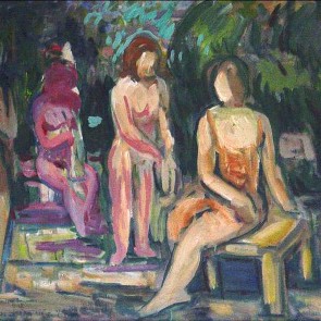 WV-Nr. 0431 (F) | Vier Damen im Garten