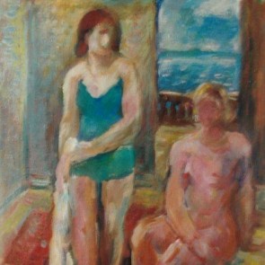 WV-Nr. 0637 (F) | Sitzender Akt und stehende Frau mit Handtuch 