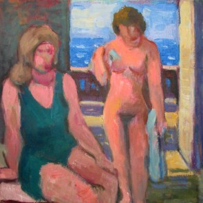 WV-Nr. 0885 (F) | Zwei Frauen vor Balkontür