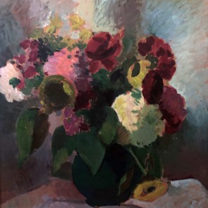 WV-Nr. 0291 (S) | Blumenstillleben in dunkler Vase