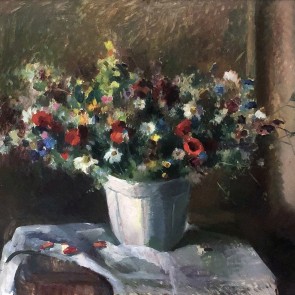 WV-Nr. 0867 (S) | Feldblumen in weißer Vase