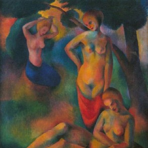 WV-Nr. 0561 (F) | Drei Grazien in Landschaft / 3 Grazien