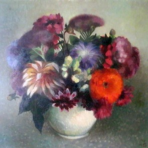 WV-Nr. 0278 (S) | Blumenstrauß in weißer Vase