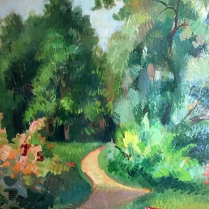 WV-Nr. 0120 (L) | Pfad im Botanischen Garten Darmstadt