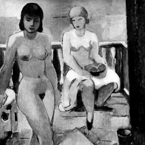 WV-Nr. 0107 (F) | Zwei Akte mit Schale und Vase auf dem Balkon