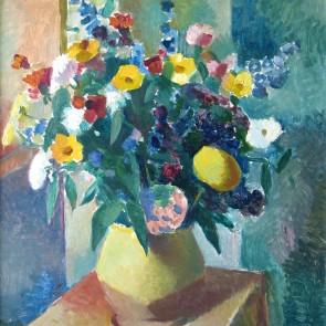 WV-Nr. 0752 (S) | Blumenstillleben auf kleinem Tisch