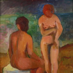 WV-Nr. 0330 (F) | Zwei Frauen (Sitzende auf Hocker)