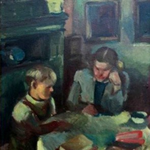 WV-Nr. 0416 (P) | Doppelporträt Ehefrau Marga mit Sohn Peter