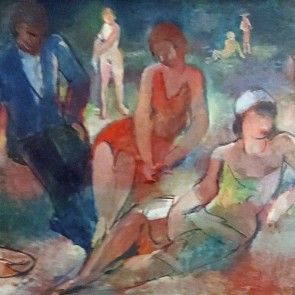 WV-Nr. 0692 (F) | Gruppe mit Mann im blauen Anzug 